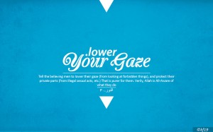 lower your gaze