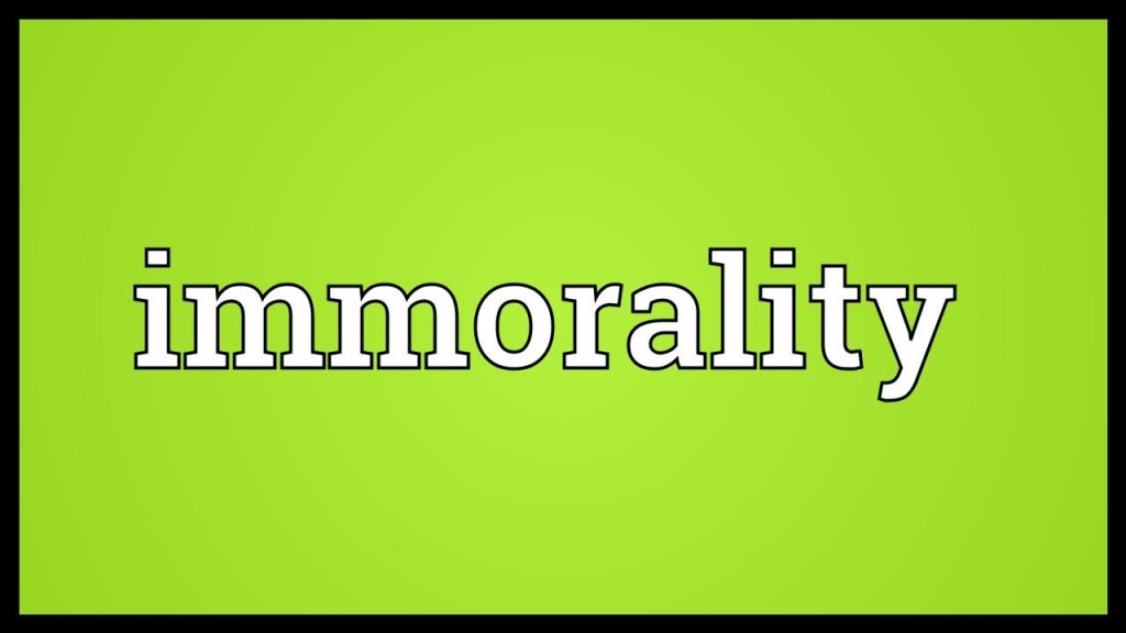 immorality written