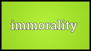 immorality written
